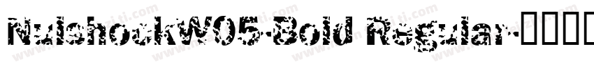NulshockW05-Bold Regular字体转换